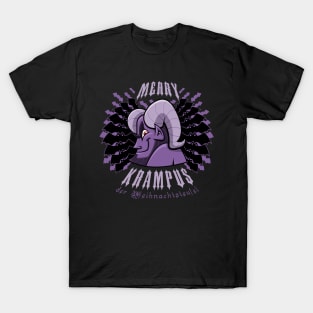 Merry Krampus BAT Wreath T-Shirt